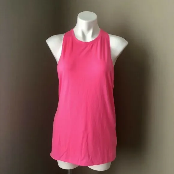 Athleta Sleeveless Top Small Oversized Lightweight Pink Tank - Picture 2 of 10